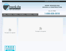 Tablet Screenshot of absolute-remodeling.com